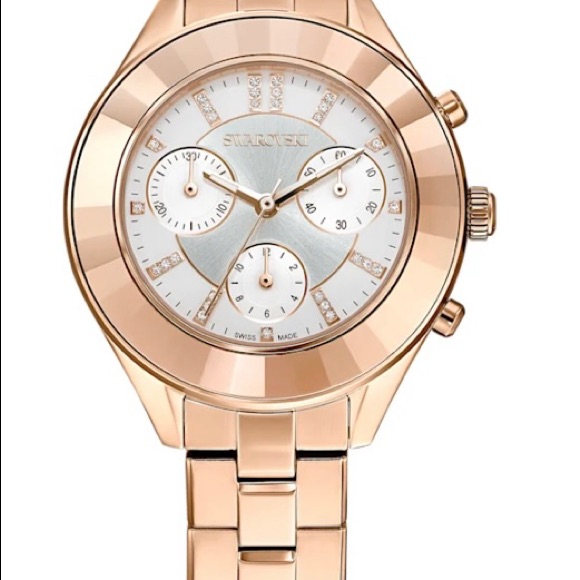 Swarovski Oclea Lux Sport 37mm Chronograph Rose Gold Tone